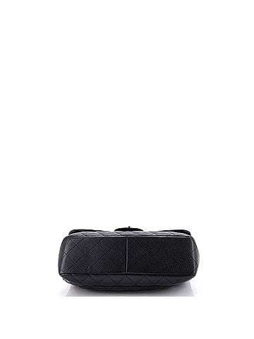 Chanel Vintage Classic Single Flap Bag Quilted Caviar Jumbo (view 2)