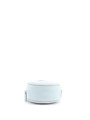Chanel 19 Round Clutch with Chain Quilted Denim (view 2)