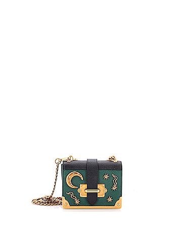 Prada Cahier Crossbody Bag Embellished Leather Micro (view 1)