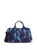 Prada 100% Canvas Plain Blue Canapa Convertible Tote Printed Canvas Medium One size - photo 1