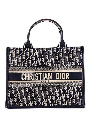 Christian Dior Book Tote with Strap Oblique Canvas Medium (view 1)