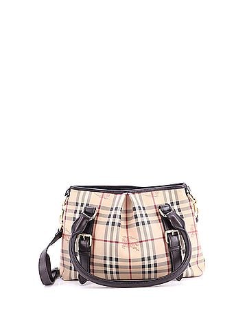 Burberry Northfield Convertible Tote Haymarket Coated Canvas Small (view 1)