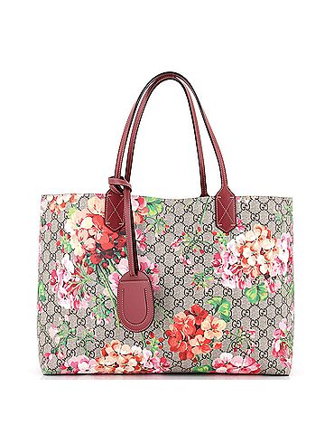 Gucci Reversible Tote Blooms GG Print Leather Medium (view 1)