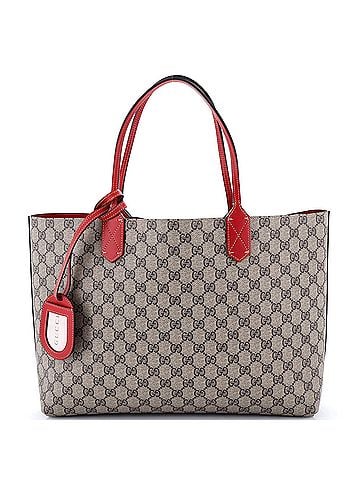 Gucci Reversible Tote GG Coated Canvas with Leather Medium (view 1)