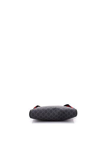 Gucci Web Strap Front Zip Messenger Bag GG Coated Canvas Medium (view 2)