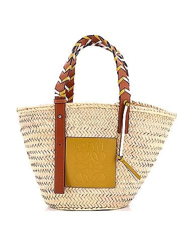 Loewe Braided Handle Basket Tote Raffia Medium (view 1)