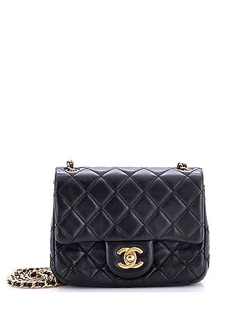Chanel Pearl Crush Square Flap Bag Quilted Lambskin Mini (view 1)