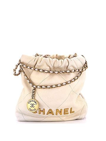 Chanel 22 Chain Hobo Quilted Shaded Calfskin Mini (view 1)
