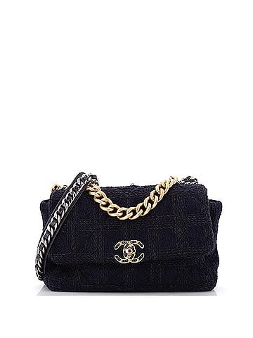 Chanel 19 Flap Bag Quilted Tweed Large (view 1)