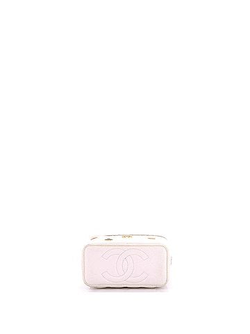 Chanel Coco Casino Vanity Case with Chain Quilted Caviar Small (view 2)