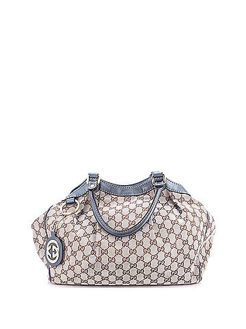 Gucci Sukey Tote GG Canvas with Leather Medium (view 1)