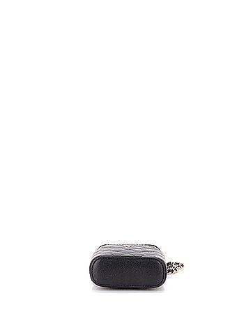 Chanel Vertical Classic Vanity Case with Chain Quilted Caviar Small (view 2)