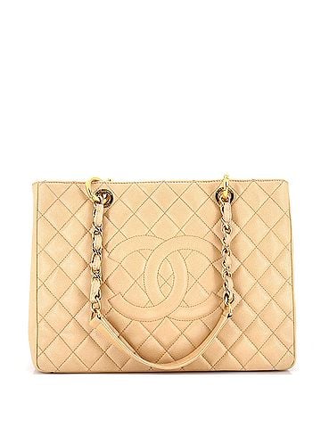 Chanel Grand Shopping Tote Quilted Caviar (view 1)