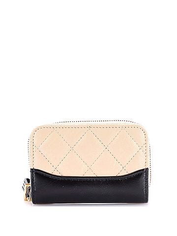 Chanel Gabrielle Zip Coin Purse Quilted Aged Calfskin Small (view 1)