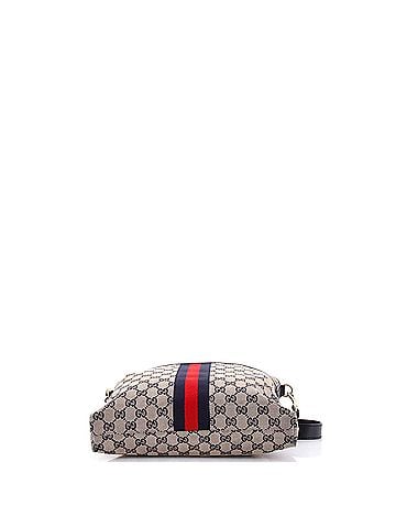 Gucci Front Pocket Web Messenger GG Canvas Small (view 2)