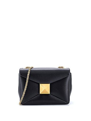 Valentino Garavani One Stud Chain Flap Bag Leather Small (view 1)