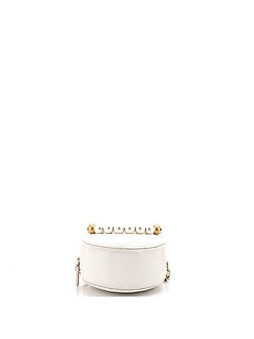 Chanel Chic Pearls Round Clutch with Chain Quilted Lambskin (view 2)