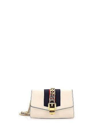 Gucci Sylvie Chain Shoulder Bag Leather Super Mini (view 1)