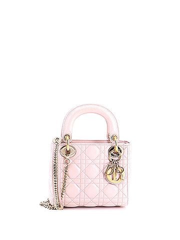 Christian Dior Lady Dior Chain Bag Cannage Quilt Lambskin Mini (view 1)