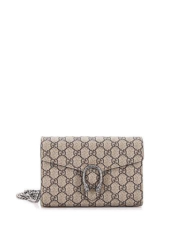 Gucci Dionysus Chain Wallet GG Coated Canvas Long (view 1)