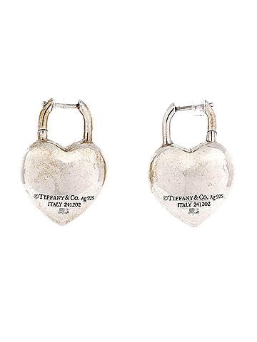 Tiffany & Co. Return to Tiffany Full Heart Earrings Sterling Silver (view 1)
