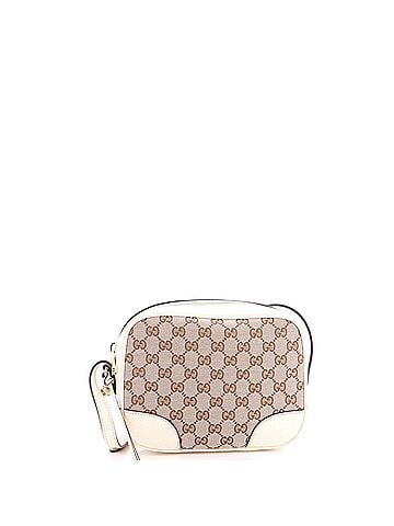Gucci Bree Disco Crossbody Bag GG Canvas with Leather Mini (view 1)