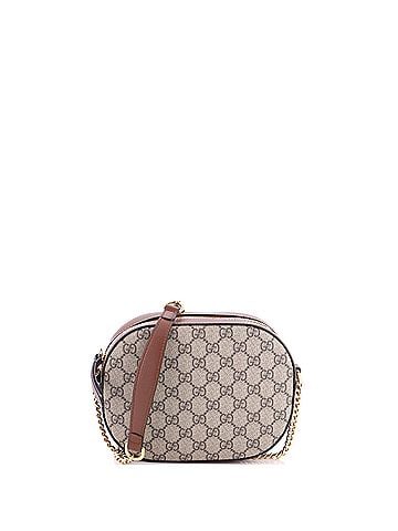Gucci Chain Crossbody Bag GG Coated Canvas and Leather Mini (view 1)