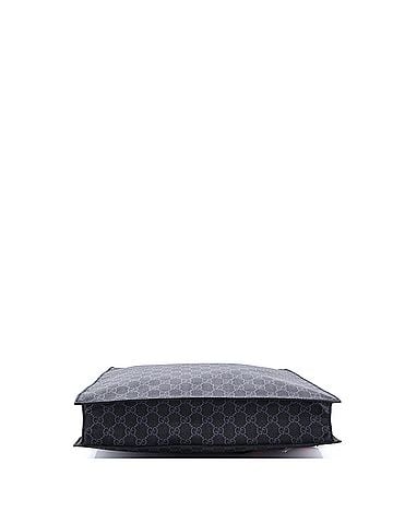 Gucci Convertible Soft Open Tote GG Coated Canvas Tall (view 2)