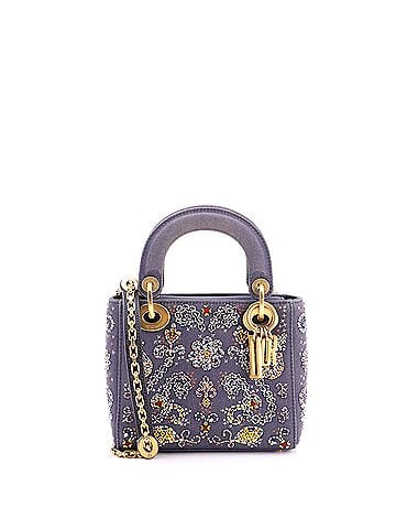 Christian Dior Lady Dior Chain Bag Beaded Denim Mini (view 1)