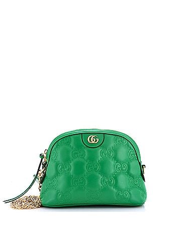 Gucci Dome Chain Zip Shoulder Bag GG Matelasse Leather Small (view 1)