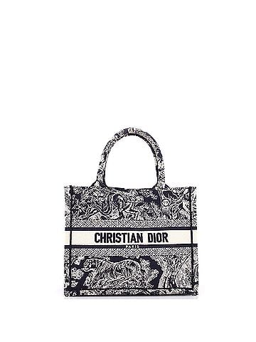 Christian Dior Book Tote Embroidered Canvas Small (view 1)