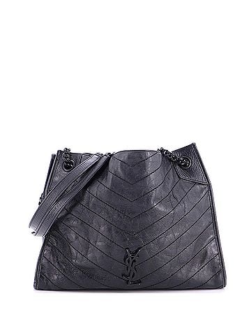 Saint Laurent Niki Shopping Tote Matelasse Chevron Leather Medium (view 1)