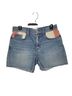 Current/Elliott 100% Cotton Red White Blue Denim Shorts Size 25 - photo 2