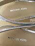 Michael Kors 100% Leather Silver Heels Size 7 - photo 3