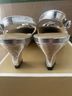 Michael Kors 100% Leather Silver Heels Size 7 - photo 4