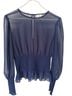 Wilfred Blue Long Sleeve Blouse Size S - photo 2