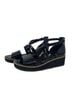Eileen Fisher Black Wedges Size 9 1/2 - photo 1