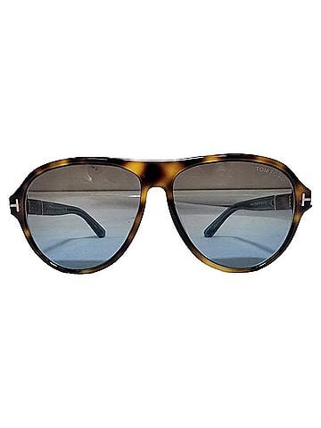Tom Ford Tom Ford Quincy 59MM Pilot Sunglasses in Brown Acetate (view 1)