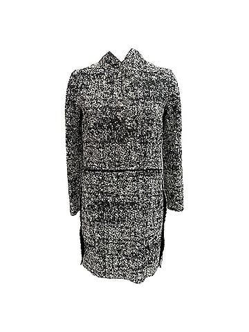 Proenza Schouler Proenza Schouler Tweed Long Sleeve Mini Dress in Black Cotton (view 1)