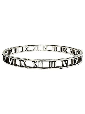Tiffany & Co. Tiffany & Co. Atlas Roman Numeral Bangle in Sterling Silver (view 1)