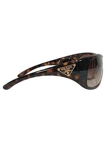 Prada Prada SPR 14L Sunglasses in Brown Tortoise Pattern Acetate (view 2)