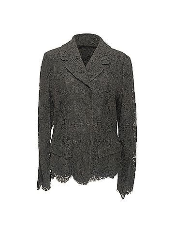 Dolce & Gabbana Dolce & Gabbana Lace Blazer in Black Cotton (view 1)