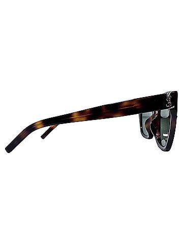 Saint Laurent Saint Laurent SL M143 Sunglasses in Brown Tortoise Acetate (view 2)