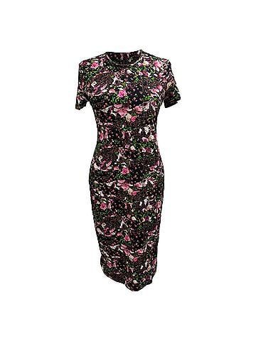 Givenchy  Givenchy Floral-Print Midi Dress in Multicolor Cotton (view 1)