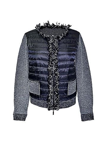 Moncler Moncler Tweed Printed Down Jacket in Multicolor Polyamide (view 1)
