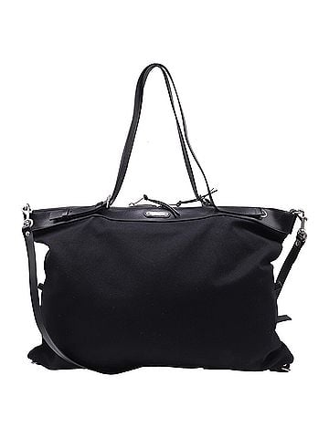 Saint Laurent  Saint Laurent Large ID Convertible Tote Bag in Black Canvas (view 1)