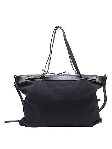 Saint Laurent  Saint Laurent Large ID Convertible Tote Bag in Black Canvas (view 2)