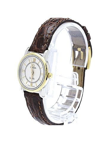 Omega OMEGA De Ville Prestige 18K Gold Steel Ladies Watch 7774.31.12 Polished (view 2)