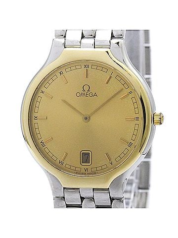 Omega OMEGA De Ville K18 Gold Steel Quartz Mens Watch 196.0316 Polished (view 1)