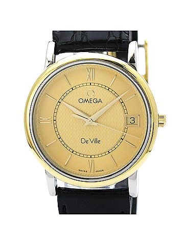 Omega OMEGA Omega Devil Prestige 18K Gold Steel Quartz Mens Watch 7714.11.01 (view 1)
